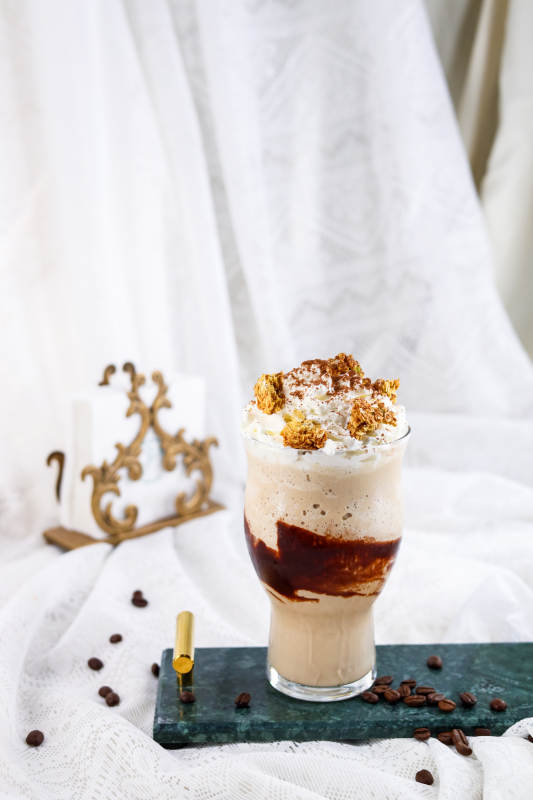 咖啡拿铁奶昔图片