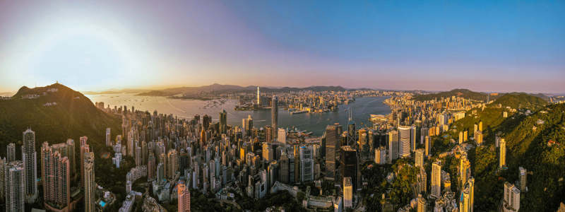 香港城市全景图片