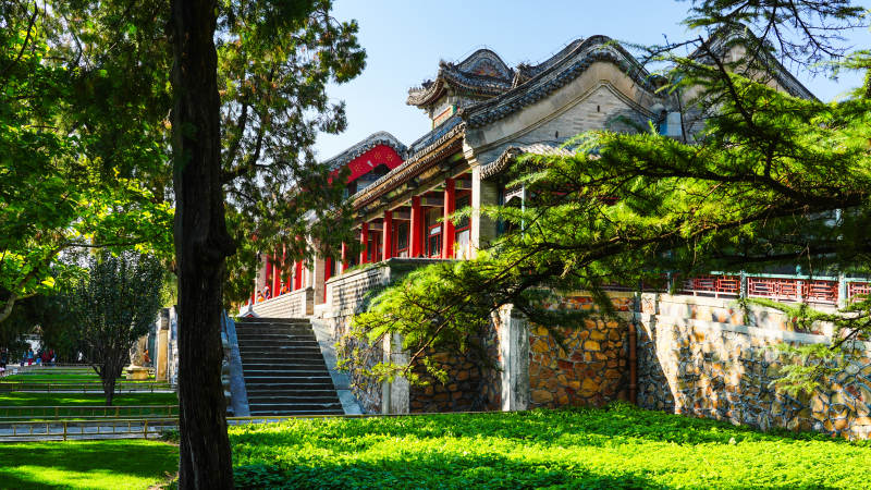 颐和园古建筑园林风光图片