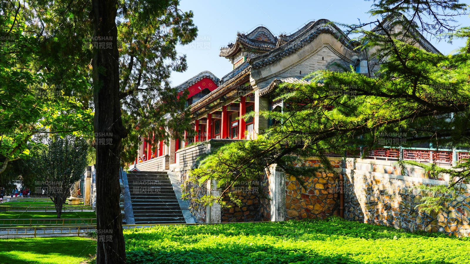 颐和园古建筑园林风光图片