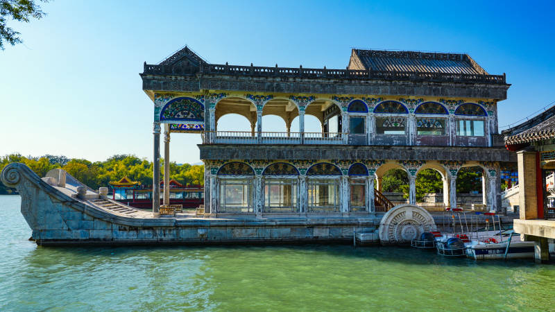 颐和园石舫图片