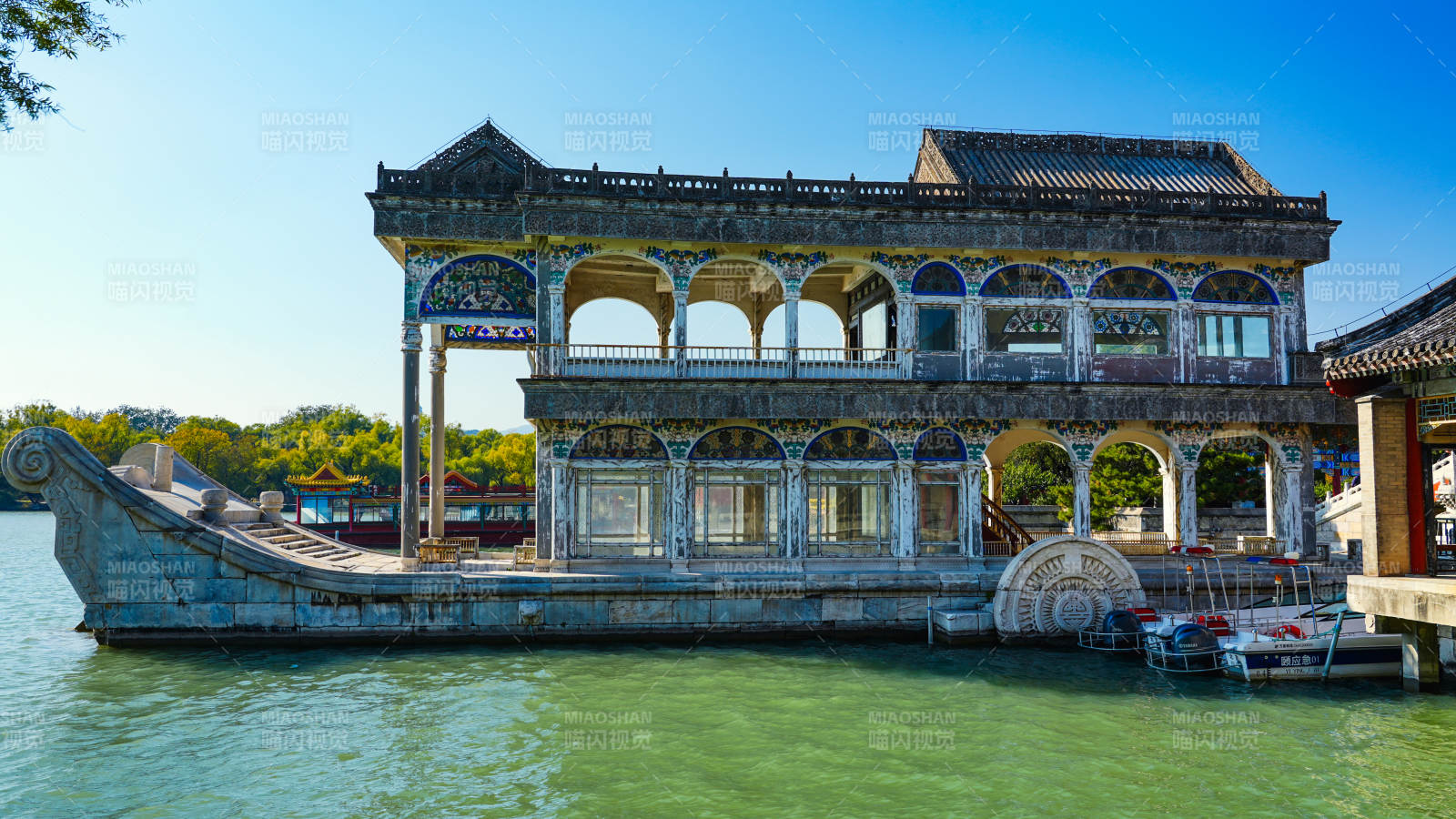 颐和园石舫图片