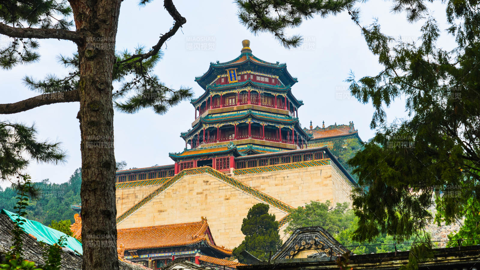 北京佛香阁巍峨映翠林图片
