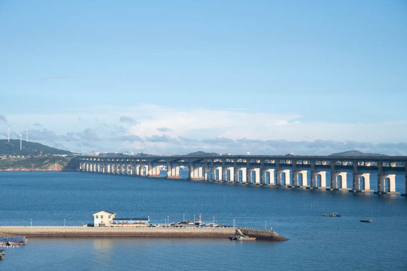 跨海大桥远景图片