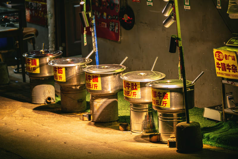 牛腩牛杂摊位图片