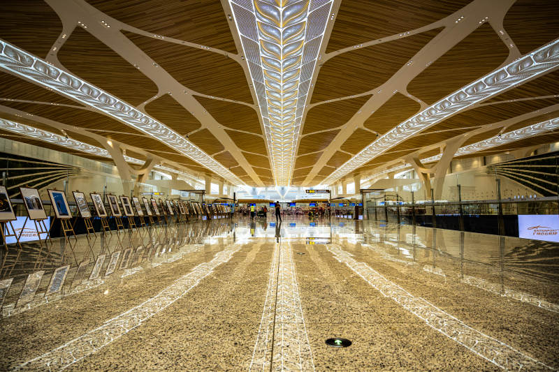 现代机场大厅图片