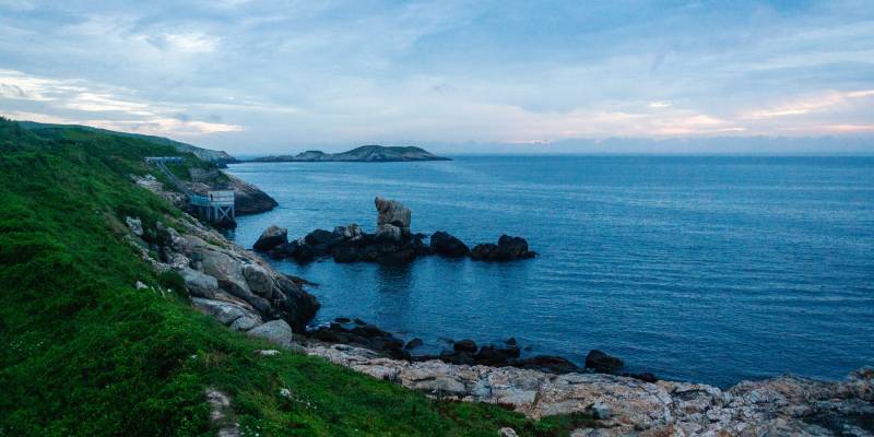 渔山岛海岸晨曦风光图片