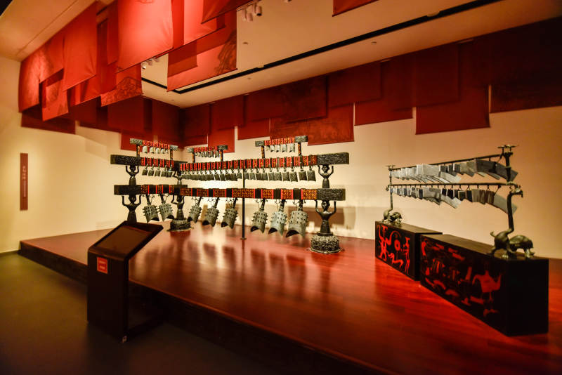 编钟陈列展厅图片