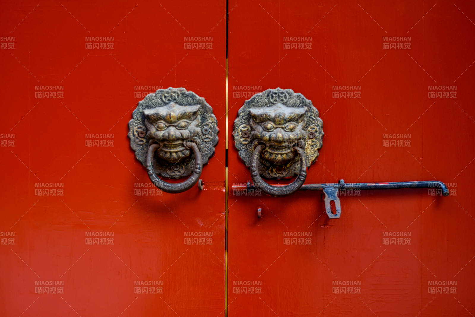 红门狮首铜环图片