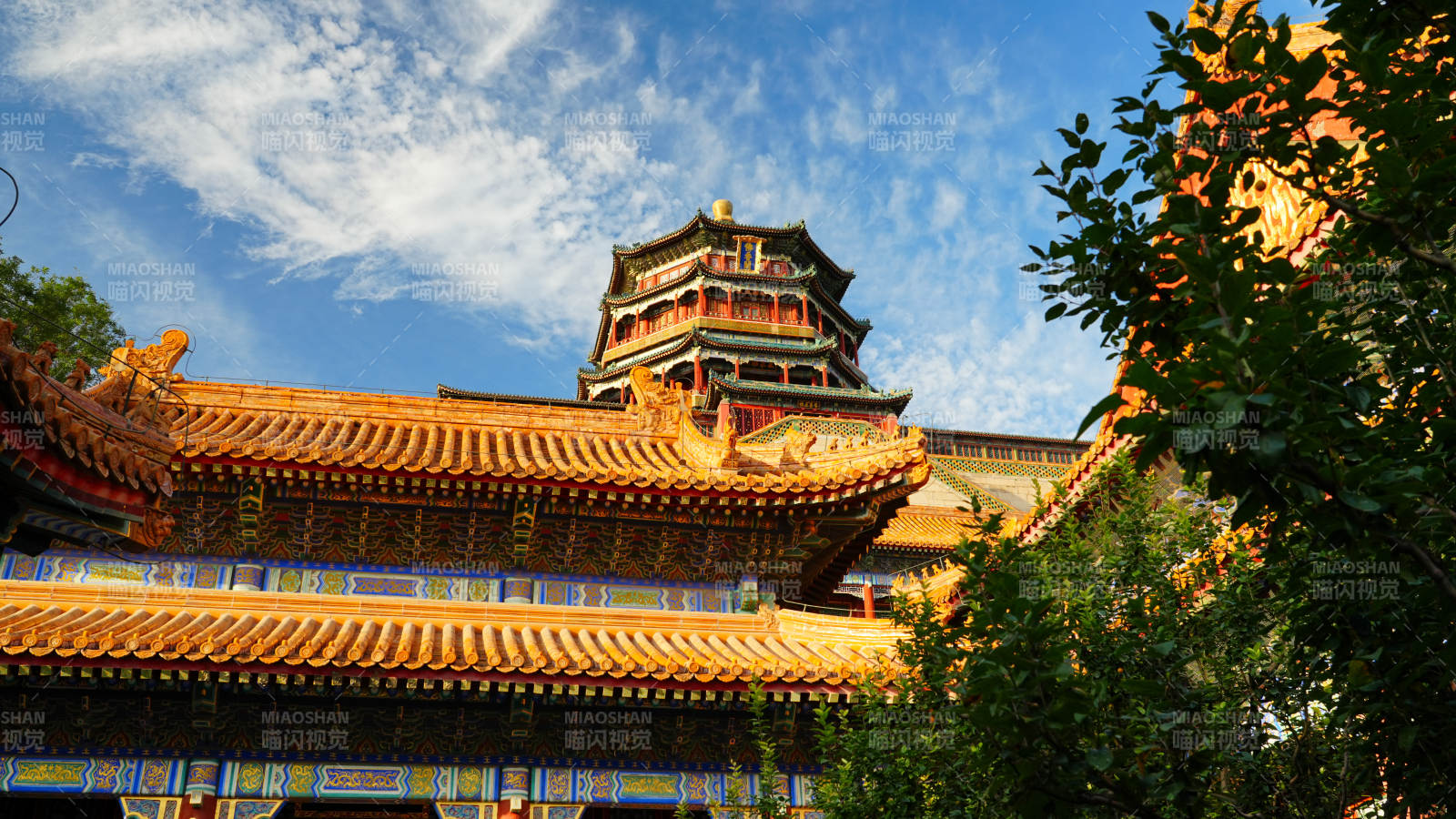 颐和园秋景图片