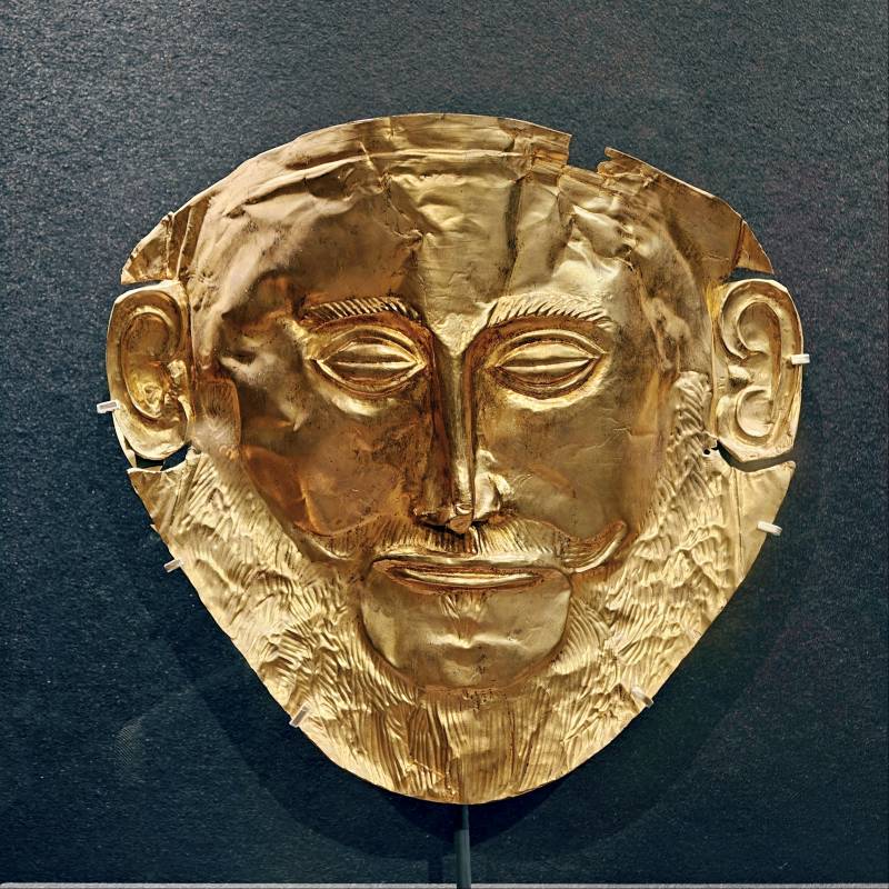阿伽门农金面具（复制品）图片