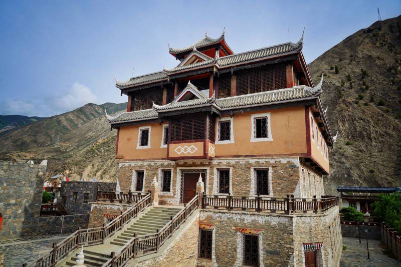 小金县藏式建筑图片