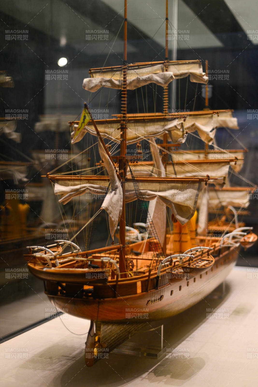 古船模型展示图片