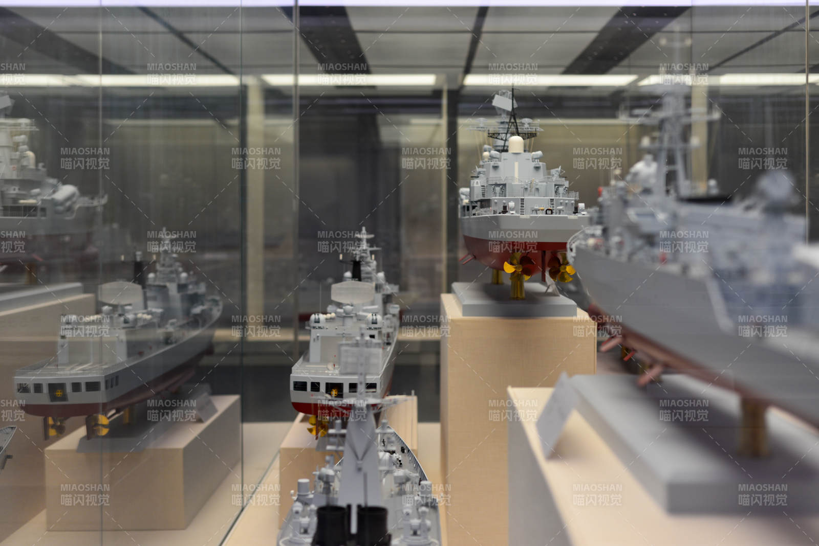 舰船模型展览图片