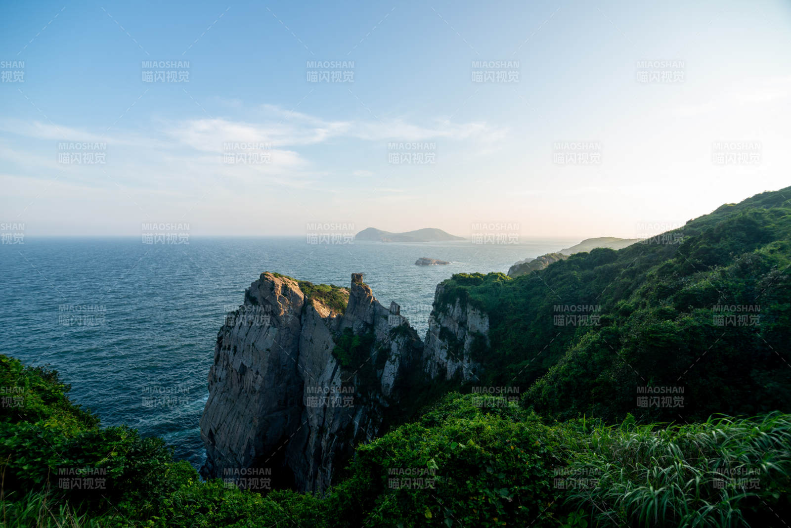 海崖绿意盎然图片