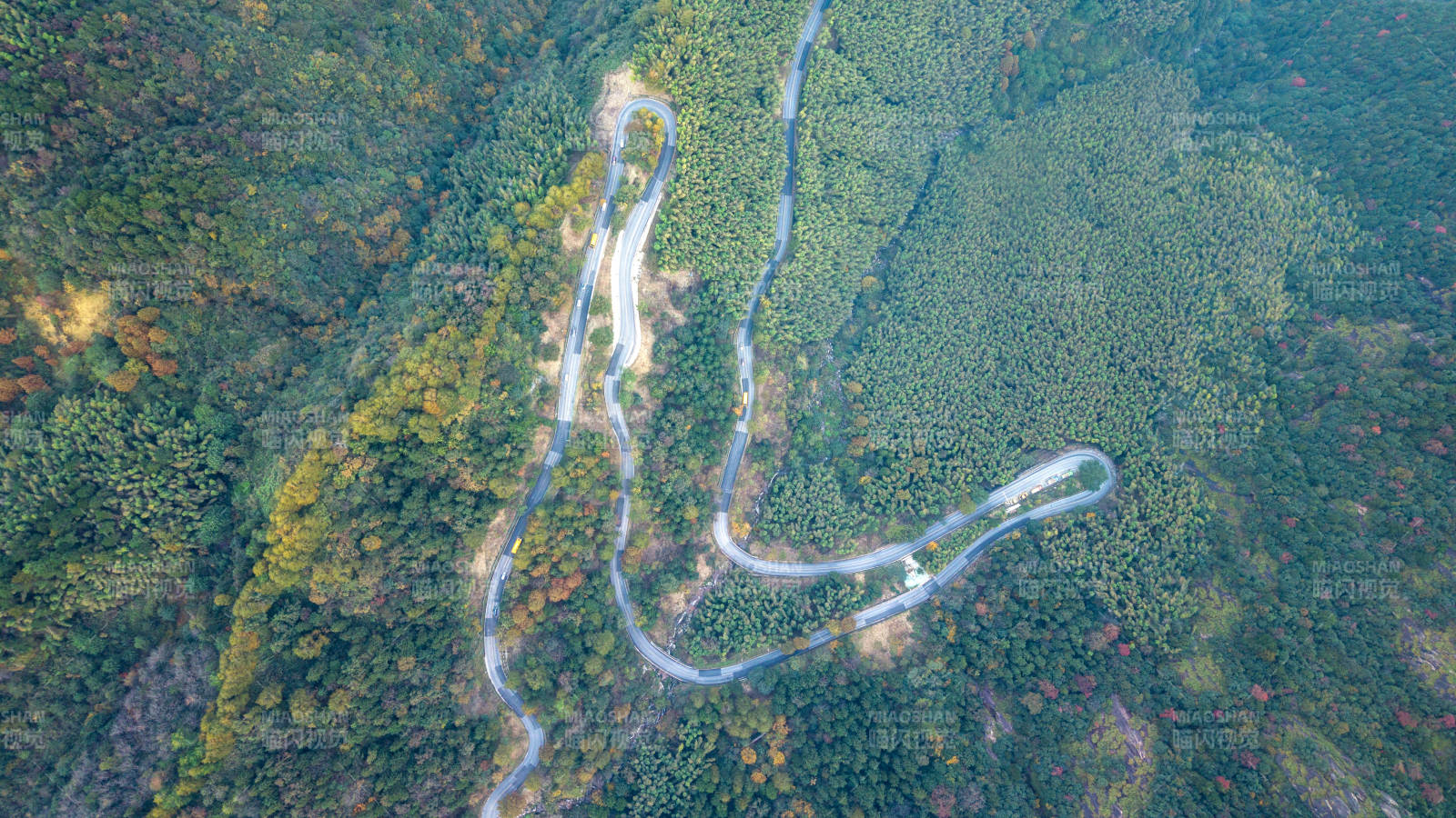 山间蜿蜒公路图片