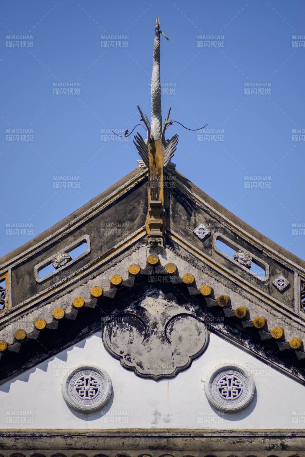 古建筑屋脊装饰图片