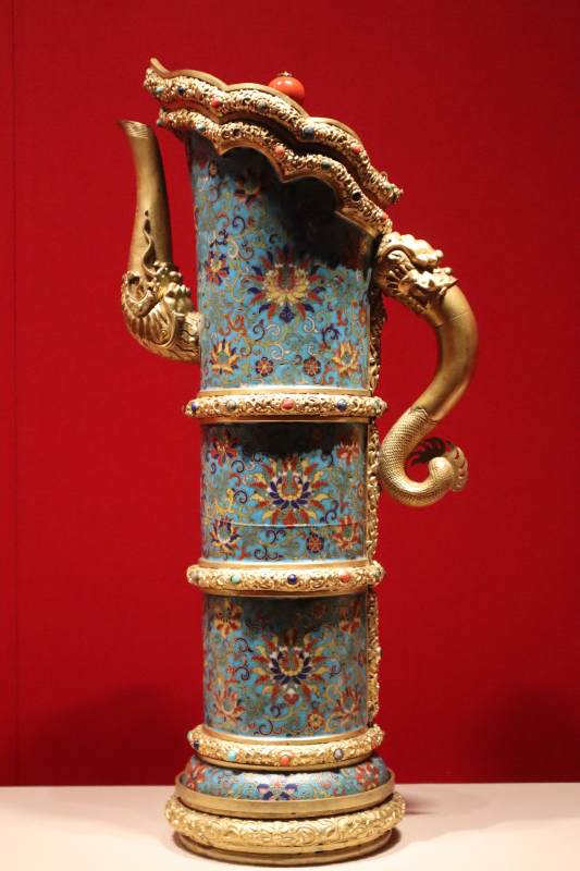 清珐琅多穆壶图片