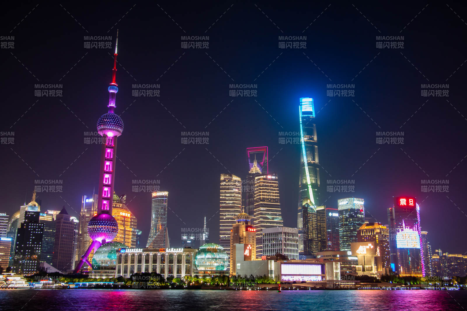 上海夜景璀璨图片