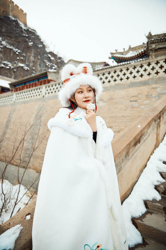 身穿古装汉服的东方女子图片