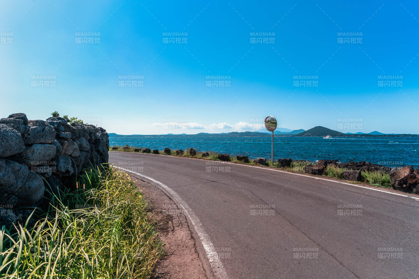 韩国济州牛岛海滨公路风景图片