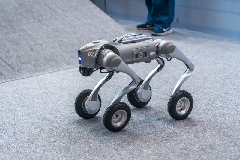 四足轮式机器人图片