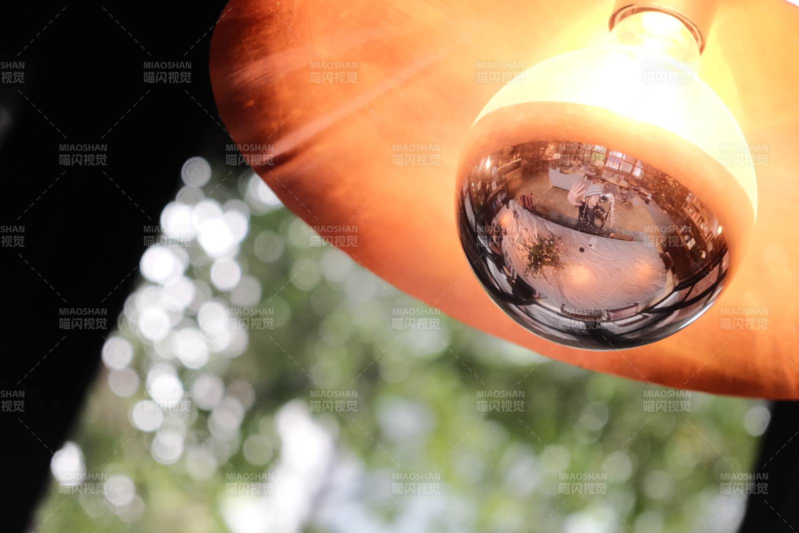 灯泡映景图片