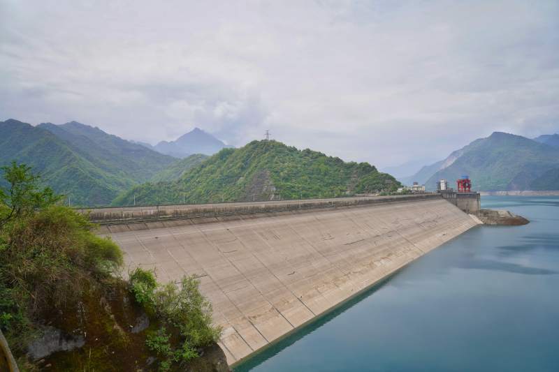 紫坪铺水库风景图片