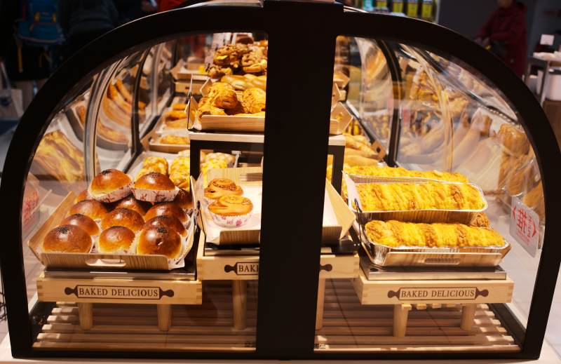 面包展示柜图片