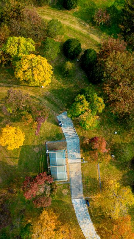 秋日公园俯瞰图图片