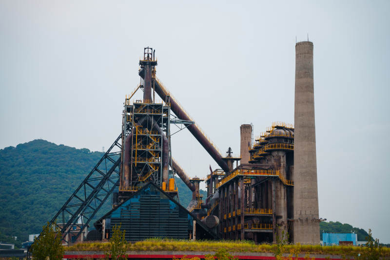 工业厂区远景图片