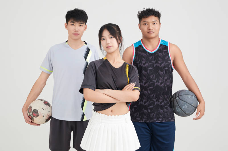 足球 篮球运动员以及拉拉队长形象图片