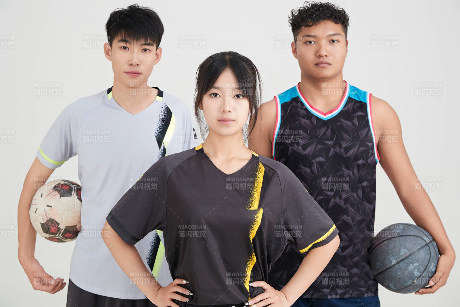 足球 篮球运动员以及拉拉队长形象图片