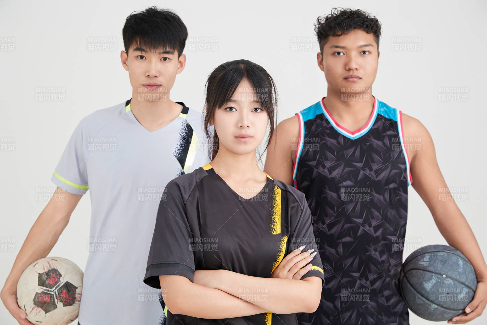 足球 篮球运动员以及拉拉队长形象图片