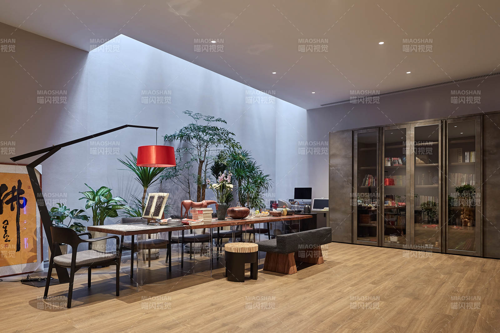 现代简约书房设计图片