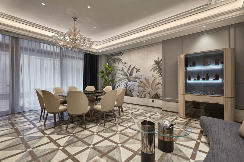 现代简约客厅餐厅图片