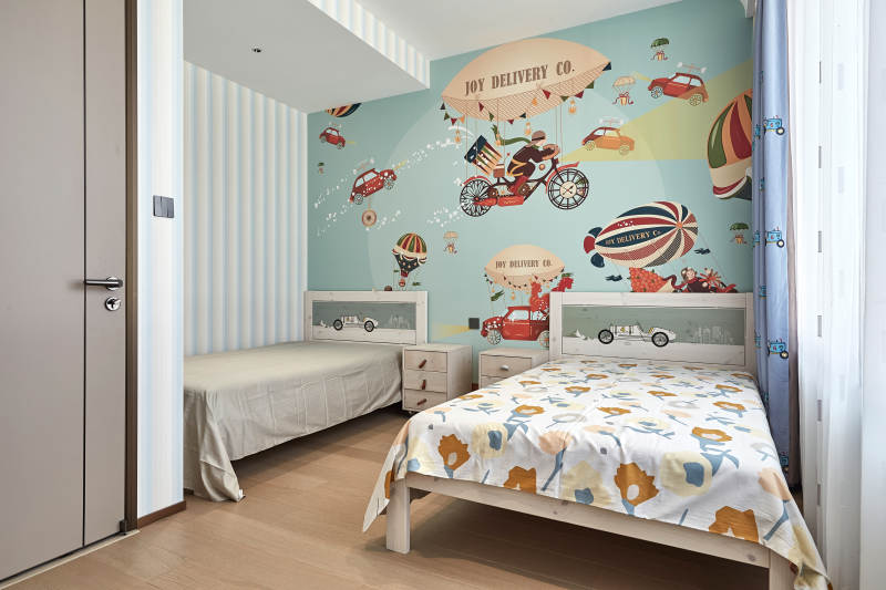 儿童房创意壁画图片