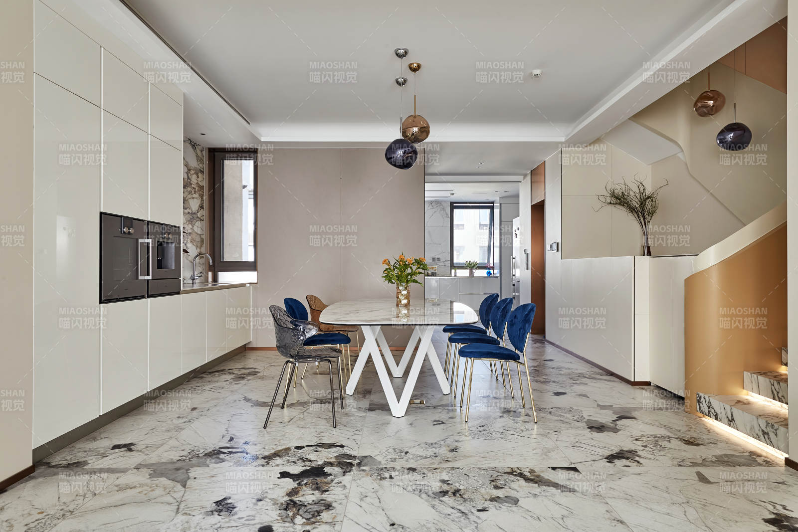 现代简约厨房餐厅图片
