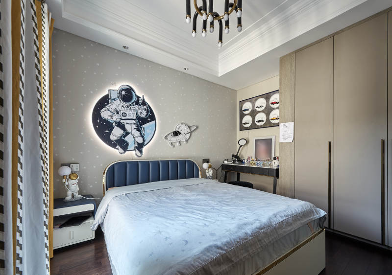 太空主题卧室图片