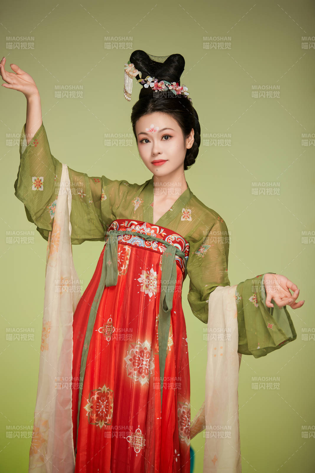 大唐风韵女性古装妆容造型图片