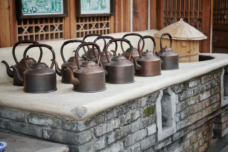 古韵茶壶陈列图片