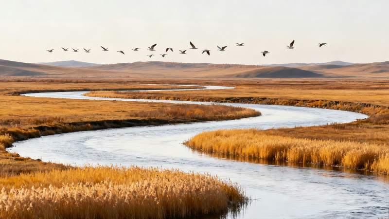 额尔古纳湿地草原图片