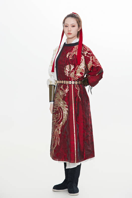 身穿武侠古风汉服英气十足的亚洲美女图片