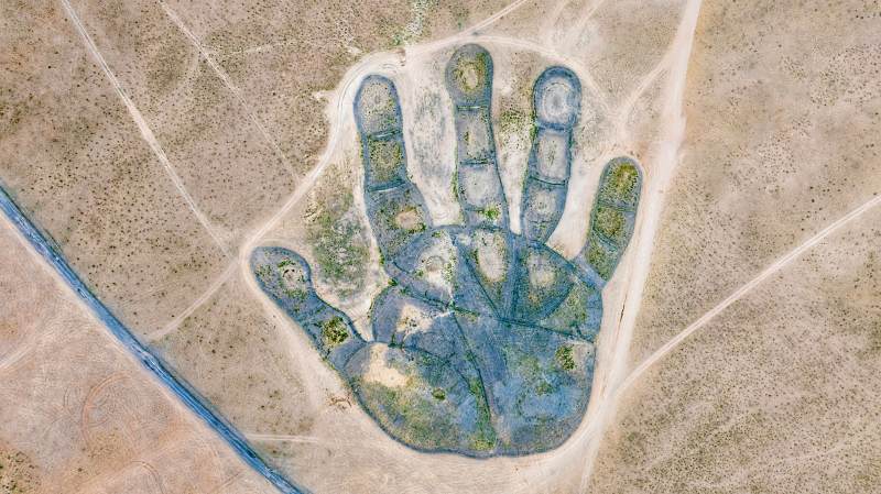 大地上的手印 二连浩特图片
