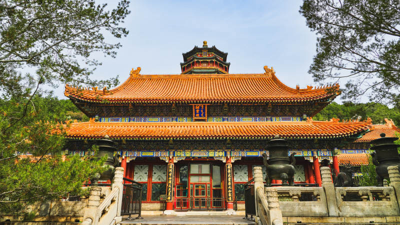 颐和园建筑风光图片