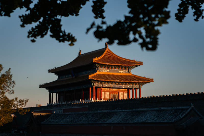 故宫晨光图片