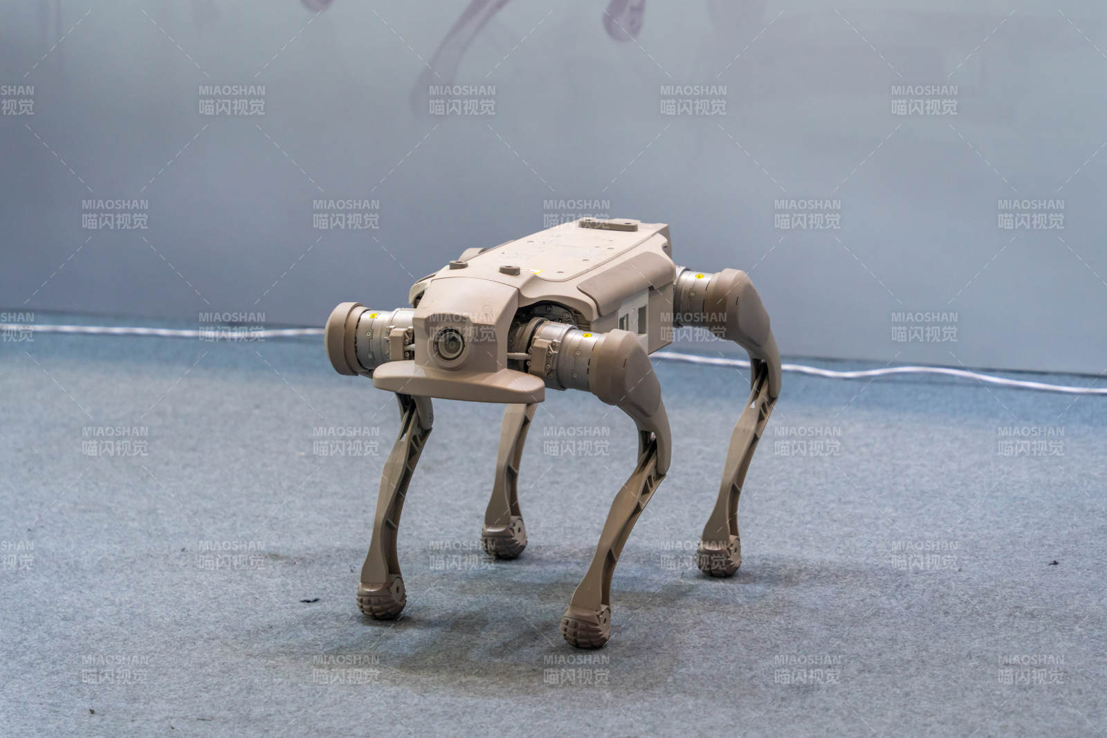 智元机器人四足机器狗机器人行走中图片