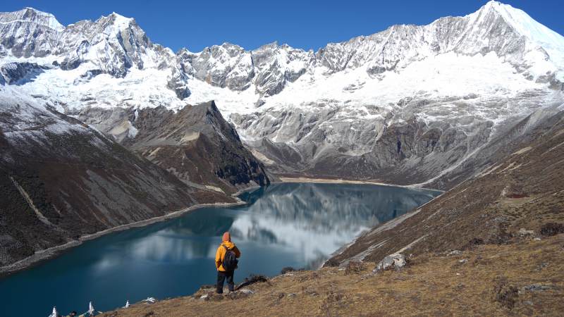 白马林措徒步图片