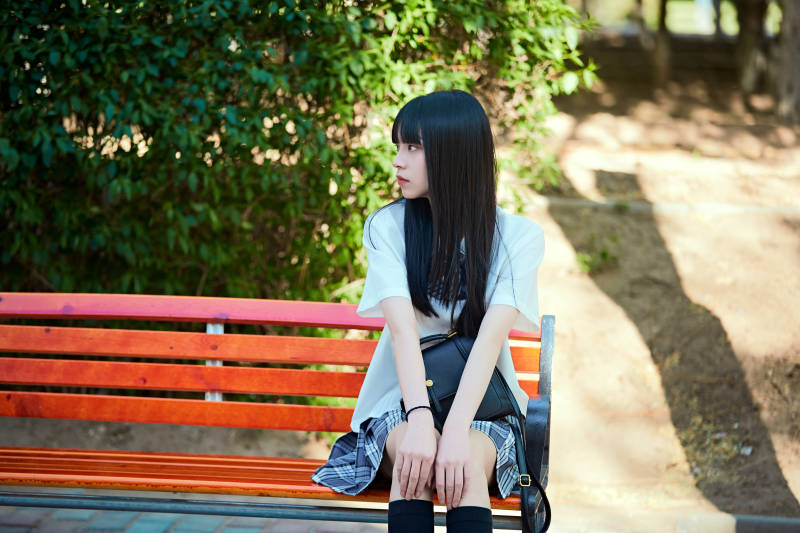 穿着日系JK制服的亚洲少女图片