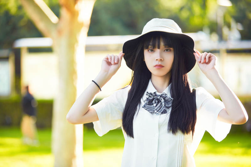 穿着日系JK制服的亚洲少女图片